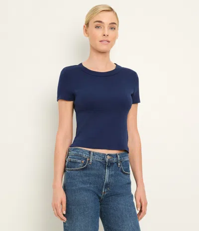 Michael Stars Short-sleeve Crewneck Tee In Nocturnal