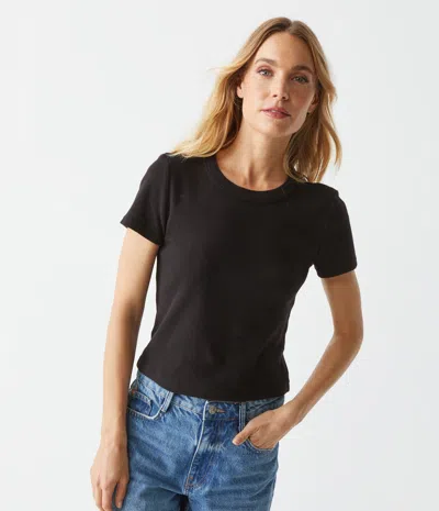Michael Stars Mimi Cropped Tee In Lemonade