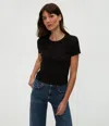 Michael Stars Mimi Cropped Tee In Seacrest