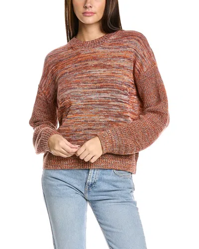 Michael Stars Minnie Pullover In Orange