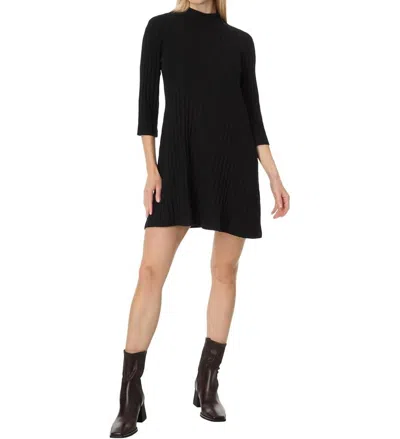 Michael Stars Mirabelle Elbow Sleeve Dress In Black
