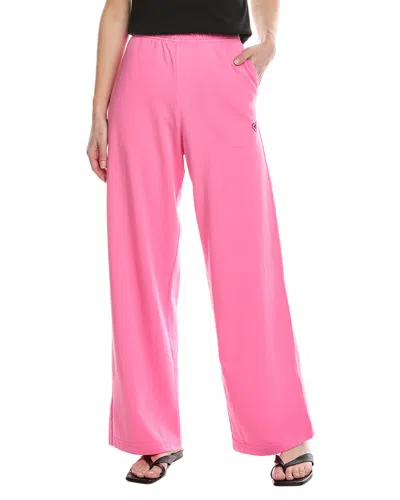 Michael Stars Missy Embroidered Heart Sweatpant In Pink