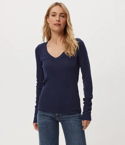 Michael Stars Molly V-neck Tee In Nocturnal