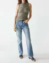 Michael Stars Monet Ruched Tank In Olive In Green