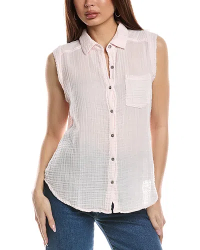 Michael Stars Monique Button-down Tank In White