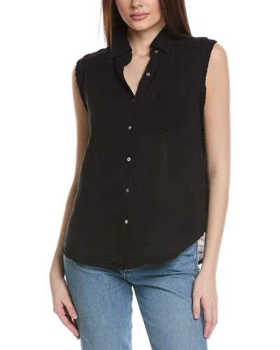 Michael Stars Monique Button-down Tank In Black