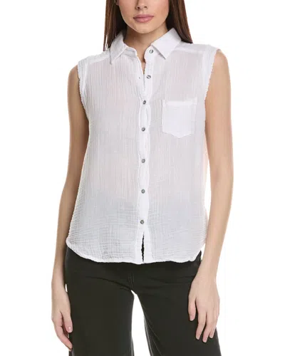 Michael Stars Monique Button-down Tank In White