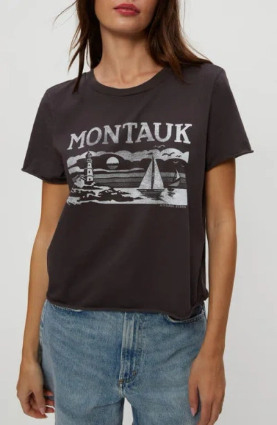 Michael Stars Montauk Graphic T-shirt In Black