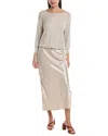 Michael Stars Nadia 2-in-1 Maxi Dress In Neutral