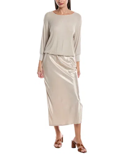 Michael Stars Nadia 2-in-1 Maxi Dress In Grey