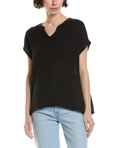 Michael Stars Naomi Gauze Top In Black