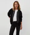 Michael Stars Naomi Zip-up Hoodie In Black
