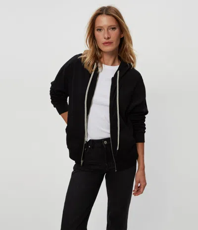 Michael Stars Naomi Zip-up Hoodie In Heather Grey