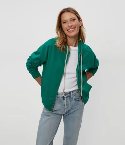 Michael Stars Naomi Zip-up Hoodie In Peppermint