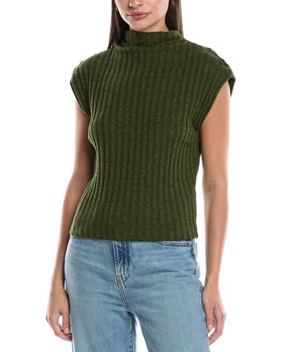 Michael Stars Nara Mock Neck Top In Green