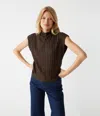 Michael Stars Nara Mock Neck Top In Java