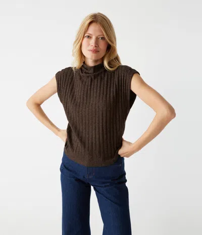 Michael Stars Nara Mock Neck Top In Java