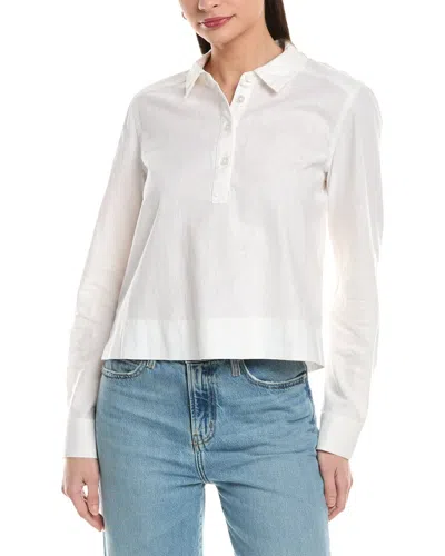 Michael Stars Nat Linen-blend Shirt In White