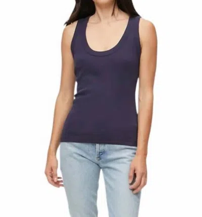 Michael Stars Nelly Scoop Neck Tank In Admiral In Blue