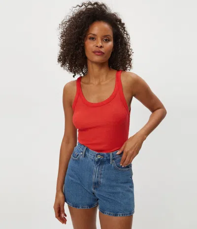 Michael Stars Nicole Shine Tank In Blue