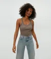 Michael Stars Nicole Shine Tank In Cobblestone