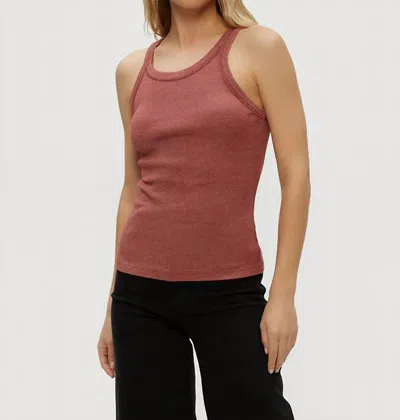 Michael Stars Nicole Shine Tank Top In Muse In Multi