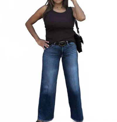 Michael Stars Nicole Wide Crew Tank Top In Java In Black