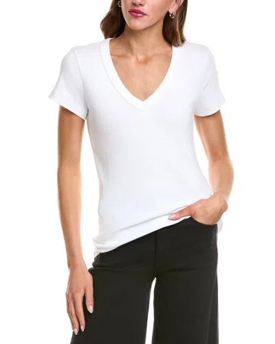 Michael Stars Nikki V-neck T-shirt In White