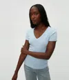 Michael Stars Nikki V-neck Tee In Fountain