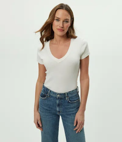 Michael Stars Nikki V-neck Tee In Gray