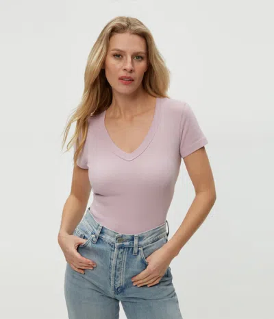 Michael Stars Nikki V-neck Tee In Sachet
