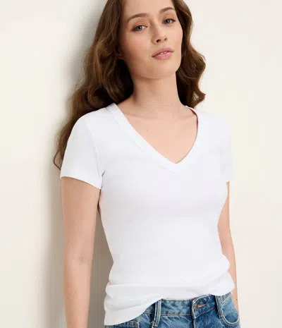 Michael Stars Nikki V-neck Tee In Blue