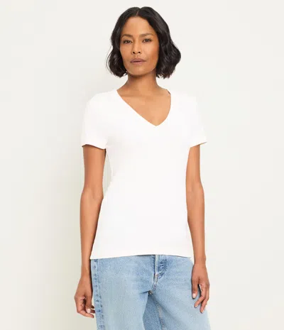 Michael Stars Nikki V-neck Tee In Gray