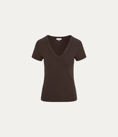 Michael Stars Nikki V-neck Tee In Jav