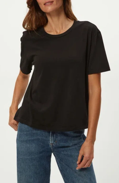 Michael Stars Nina Cotton T-shirt In Black