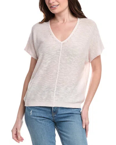 Michael Stars Nina Linen-blend Sweater In Harbor