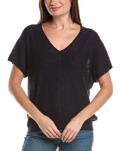 Michael Stars Nina Linen-blend Sweater In Black