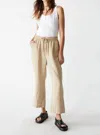 Michael Stars Nolan Pull On Linen Pants In Natural In White