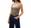 Michael Stars Nomi Camisole In Pewter In Brown