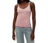 Michael Stars Nomi Metallic Camisole In Lychee In Pink