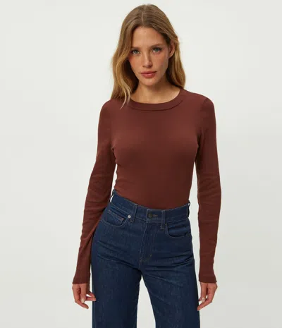 Michael Stars Nori Tee In Brown