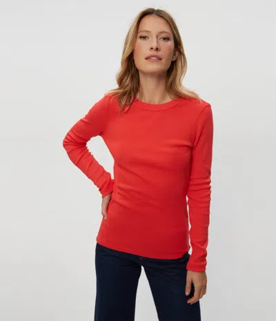 Michael Stars Nori Tee In Cherry