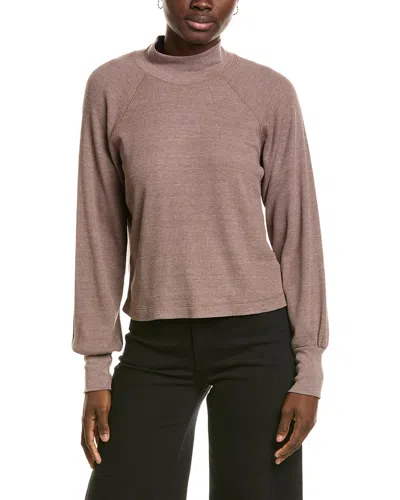Michael Stars Norma Mock Neck Pullover In Neutral