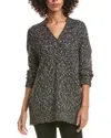 Michael Stars Nova V-neck Tunic Sweater In Black