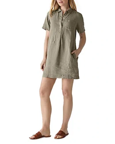 Michael Stars Ola Linen Dress In Camo