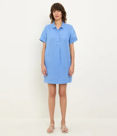 Michael Stars Ola Utility Dress In Blue
