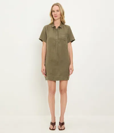 Michael Stars Ola Utility Dress In Green