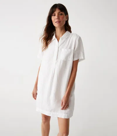 Michael Stars Ola Utility Dress In White