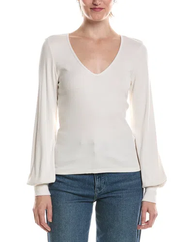 Michael Stars Olivia Balloon Sleeve Top In Multi
