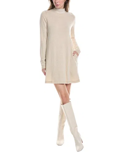 Michael Stars Olivia Sparkle Mock Neck Jumperdress In Neutral